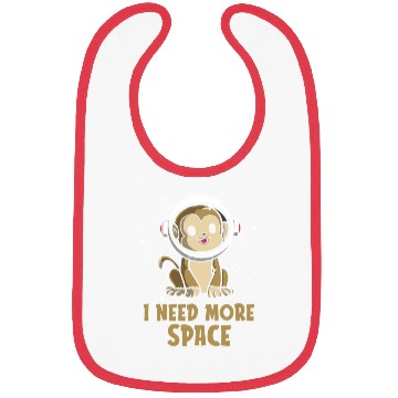 Discover Monkey Astronaut I Need More Space Bibs