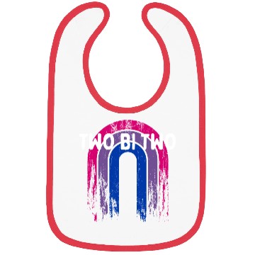 Discover Two Bi Two Bisexual LGBTQ Bi Pride LGBT Sayings Bibs