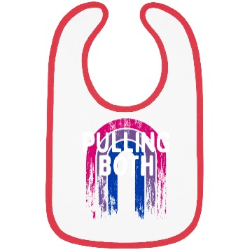 Discover Pulling Both Bisexual LGBTQ Bi Pride Couples Funny Bibs