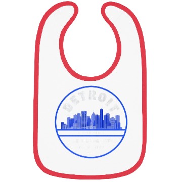Discover Detroit Skyline Badge Bibs