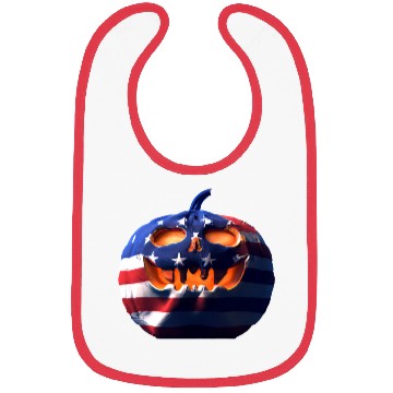Discover Halloween Pumpkin USA Bibs