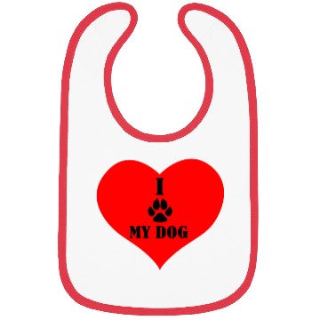Discover I LOVE my Dog Bibs