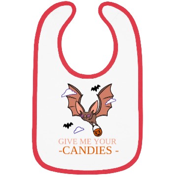 Discover Halloween bat pumpkin trick-or-treat gift idea Bibs