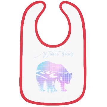 Discover Winter stories Bear Trees Pastel Rainbow Bibs