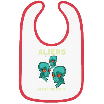 Discover Alien Extraterrestrial Area 51 UFO Space Geek Gift Bibs
