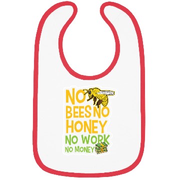 Discover No Bees Honey Beekeeping Birthday Gift Bibs