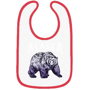 Discover Alaska Gift USA Natur Bär Denali Grizzly Wald Bibs