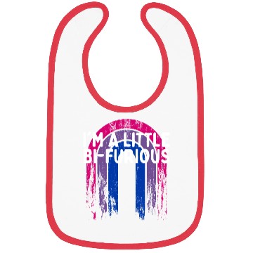 Discover I'm a Little Bi-Furious Bisexual LGBTQ Bi Pride Bibs