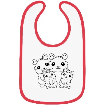 Discover dad mom kids hamster Bibs