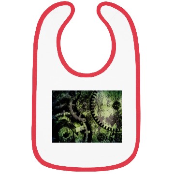 Discover Clock Mechanism Copper Oxide Steampunk Abstract Bibs