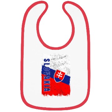 Discover Slovakia vintage flag Bibs