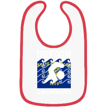Discover Oregon Flag Swimming Team Pacific Swim Swimmer US Bibs