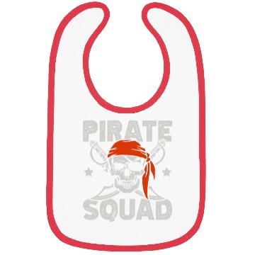 Discover Pirate Squad Caribbean Ocean Nautical Eye Patch Bibs