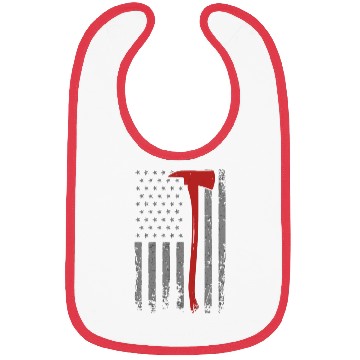 Discover Wildland Firefighter Axe American Flag Thin Red Li Bibs