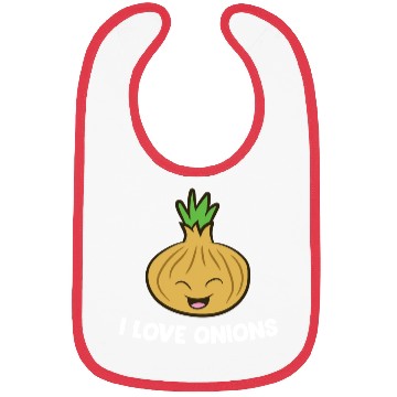 Discover Onion - I love onions Bibs