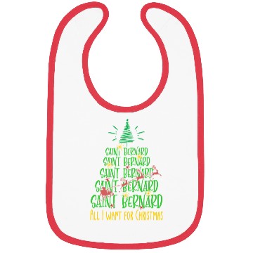 Discover Saint Bernard Christmas Dog breed Christmas Tree Bibs