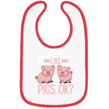 Discover Farm Animal Lover Farmer Funny Gift Pig Bibs