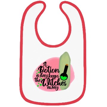 Discover Halloween Funny Witch Potion Quote Bibs