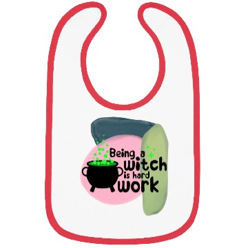 Discover Halloween Funny Witch Cauldron Quote Bibs