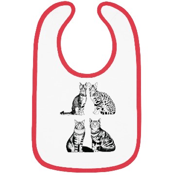 Discover Collection cats tiger Bibs