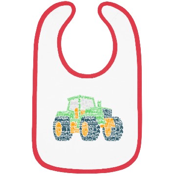 Discover Tractor Tractor Farm Boy Kids Bibs