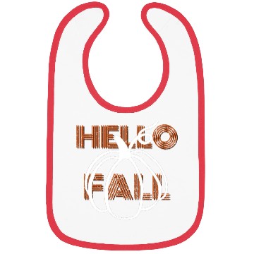 Discover Hello Fall Cute Nature Autumn Pumpkins Bibs