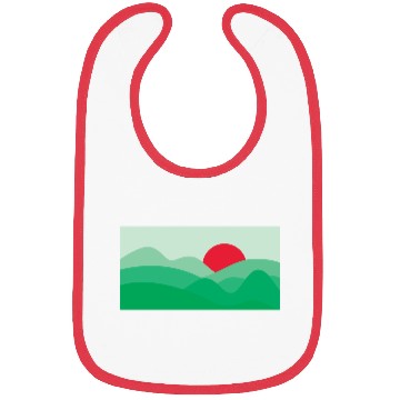 Discover Minimalist Sun Fern Green Bibs