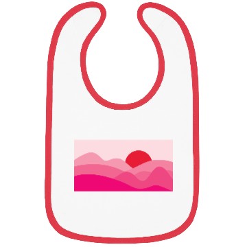 Discover Minimalist Sun Mulberry Pink Bibs