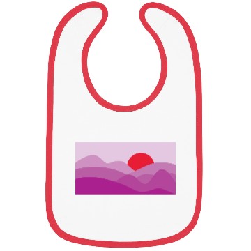 Discover Minimalist Sun Fandango Purple Bibs
