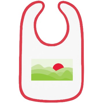 Discover Minimalist Sun Light Green Bibs