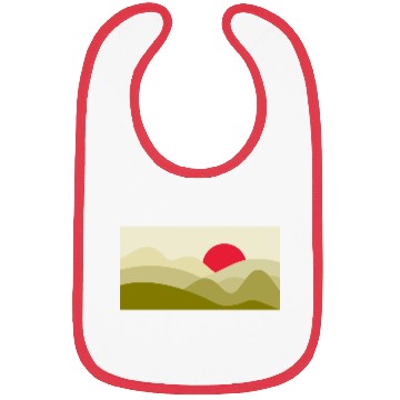 Discover Minimalist Sun Olive Green Bibs