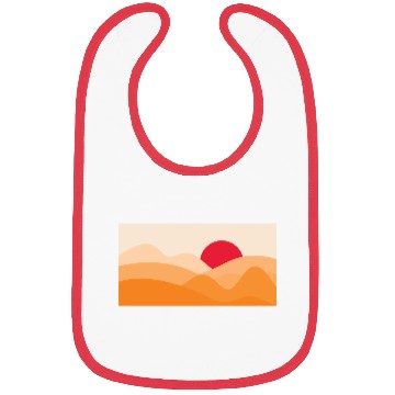 Discover Minimalist Sun Orange Bibs
