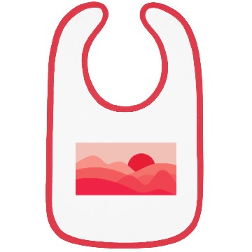 Discover Minimalist Sun Rose Red Bibs