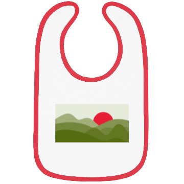 Discover Minimalist Sun Pickle Green Bibs