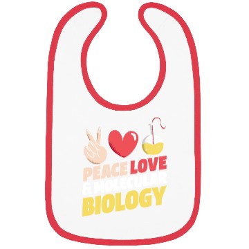 Discover Biology Biologist Peace Love Bibs