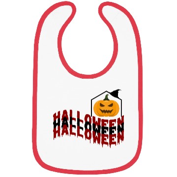 Discover Halloween Pumpkin Bibs