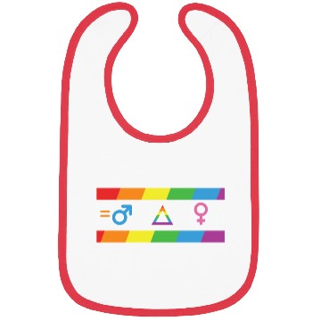 Discover LBGT Flag Gay Pride Human Vintage Rainbow Bibs