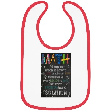 Discover Math Knowledge Poster, Math Teachers Poster Bibs