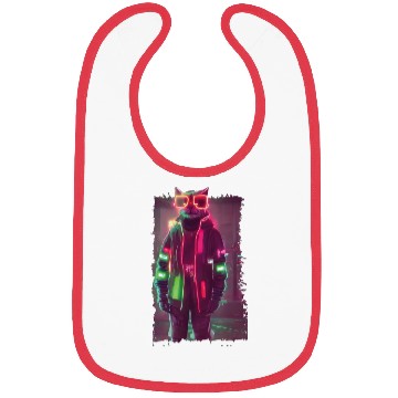 Discover Cyberpunk Cat Bibs