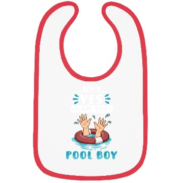 Discover Swimmer Scuba Diving Pool Boy Water Sport Bibs