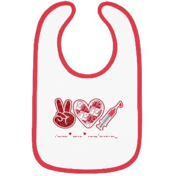 Discover Peace Love Venipuncture - blood work Bibs