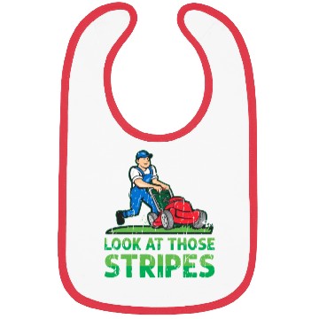 Discover Look at those stripes - lawn mowing Bibs