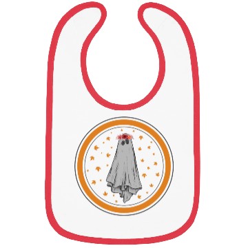 Discover Halloween Theme Cute Ghost Floral Coffee Lover Bibs