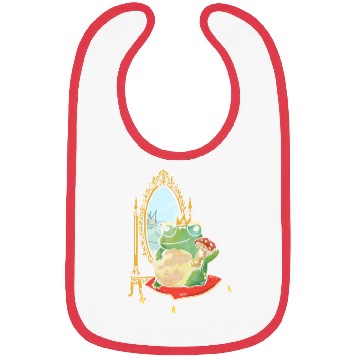 Discover Classy Royalty Prince Toad Frog Amphibian Bibs