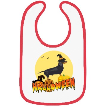 Discover Dachshund Halloween Bibs
