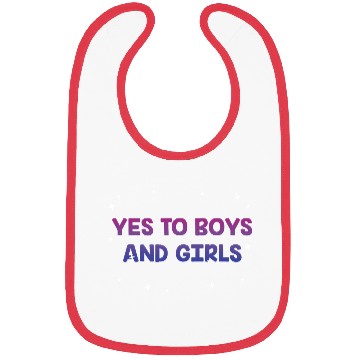 Discover Yes to Boys and Girls Bisexual LGBTQ Bi Pride Bibs