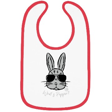 Discover What's Poppin' - Cool Easter Rabbit Bibs