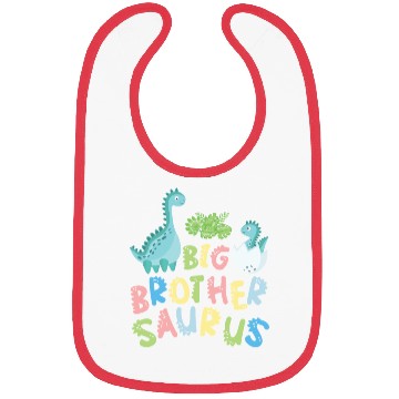 Discover Big Brother Saurus Sibling Herbivore Dinosaurs Bibs