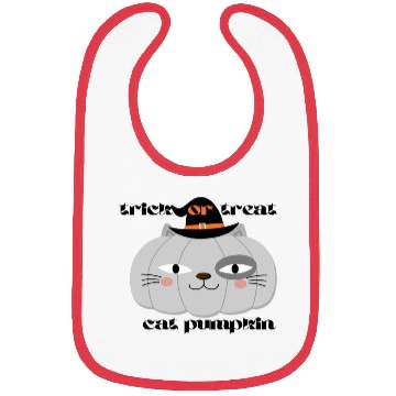 Discover cat pumpkin Bibs
