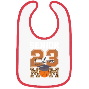 Discover Senior Class Of 2023 Basketball Proud Cheer Mom Bibs